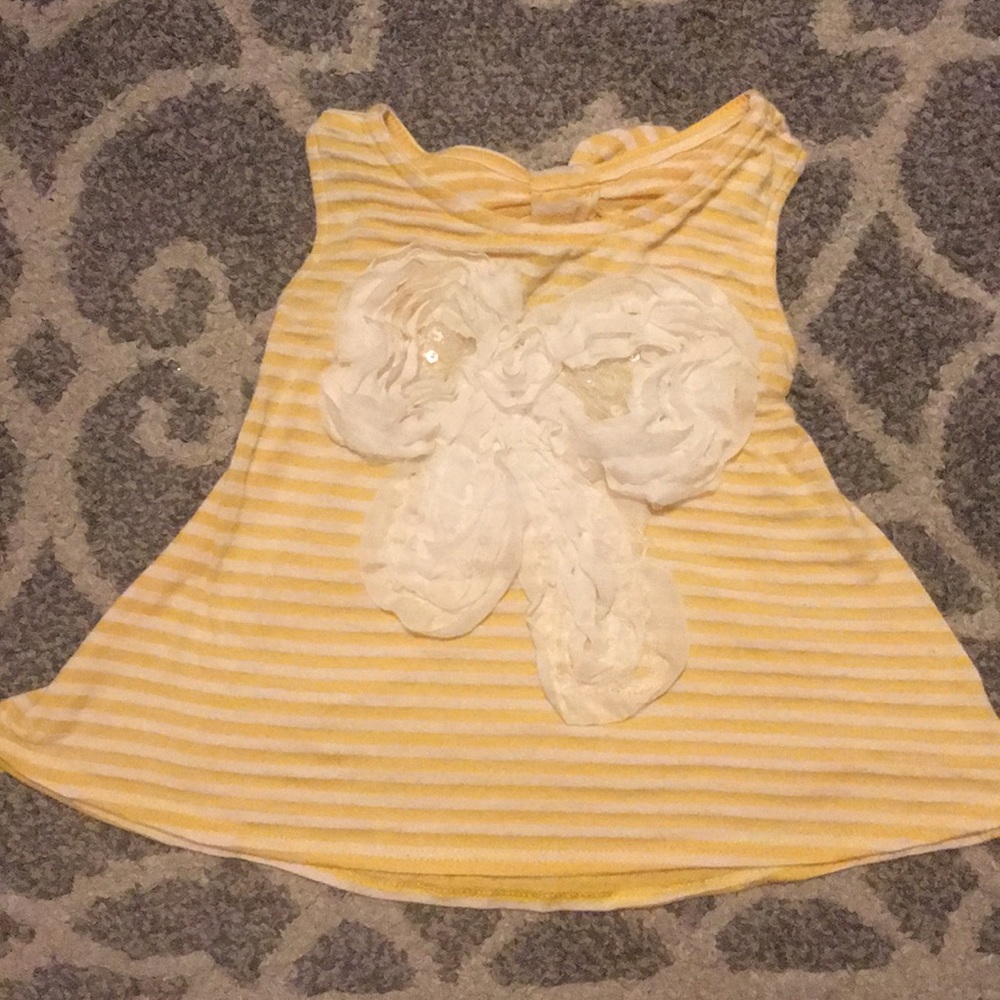 Girls open back top